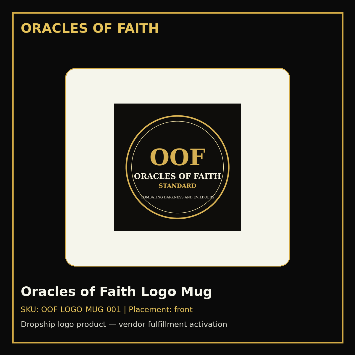 Oracles of Faith Logo Mug