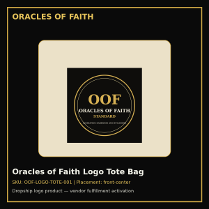 Oracles of Faith Logo Tote Bag